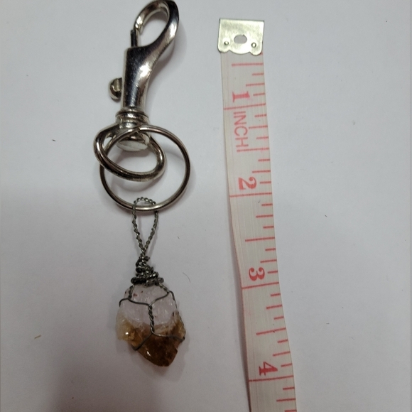 Citrine  crystal Keychain - Picture 1 of 3